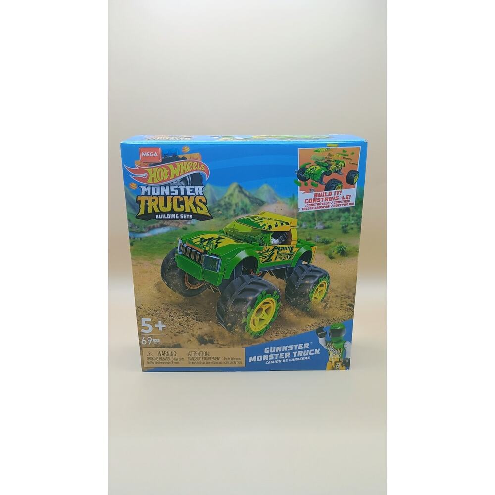 Mega Construx Hot Wheels: (2021) 69pc GUNKSTER Monster Truck!! Ages 5+